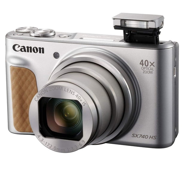 Canon PowerShot SX740 HS 本体　シルバー　バッテリー2個 Canon PowerShot SX740 HS Digital Camera (Silver) with 2 Pack