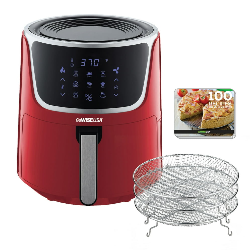 GoWISE GW22957 7Quart Electric Air Fryer with Dehydrator and Stackable
