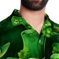 thumbnail image 5 of Saint Patrick's Day Men's Short Sleeve Spread Collar Tops, Casual Button Down Shirts, Printed Summer Beach Shirts, Unisex, 5 of 6