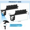 thumbnail image 5 of Fishing Rod Holder for Truck, 6061-T6 Aluminum Truck Fishing Pole Rack Ready Pole Rack with Vibration Damping, Truck Bed Fishing Rod Holder Fits Driving to Lake or Shore, 5 of 7