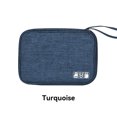 thumbnail image 4 of Portable Data Charging Cable Case Earphone Protection Carrying Carrying Bag Charger Earphone Wire Storage Bags Electronics Device Outdoor Travel Dark Blue, 4 of 9