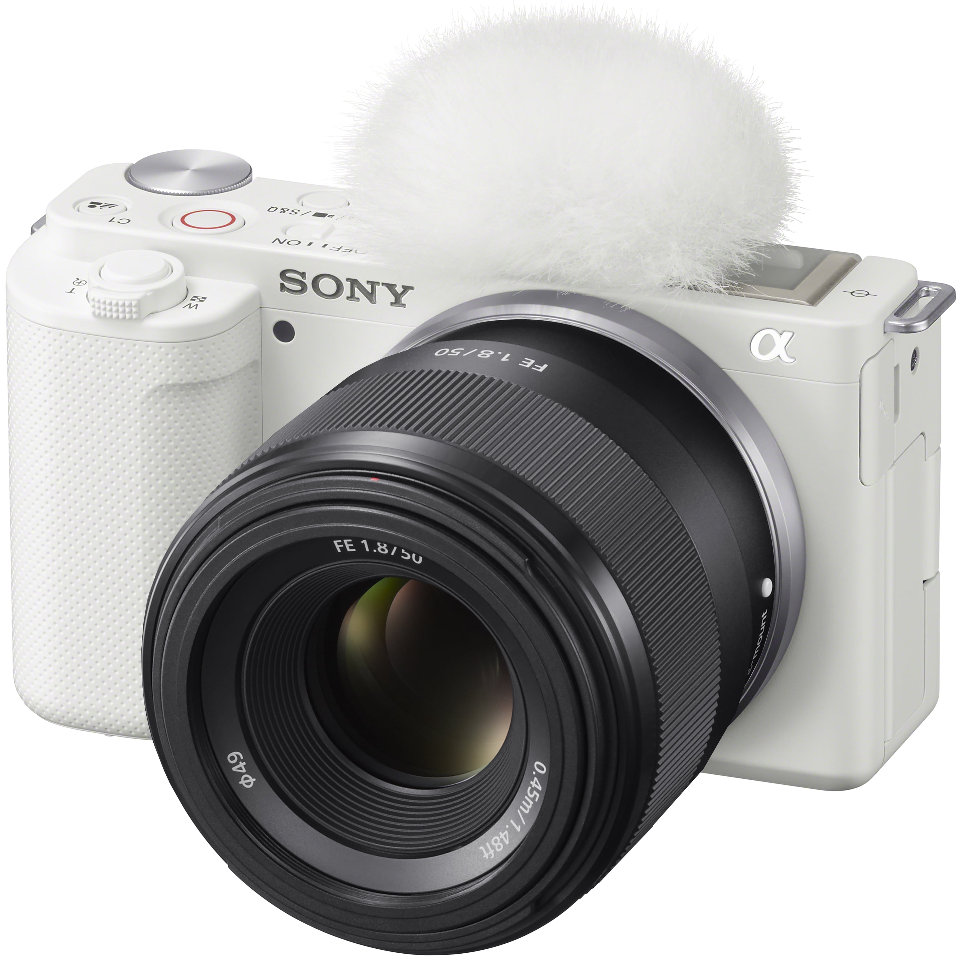 Sony Alpha ZV-E10 Mirrorless Vlog Camera with 50mm F1.8 Lens
