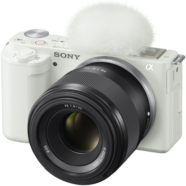 Sony Alpha ZV-E10 Mirrorless Vlog Camera with 50mm F1.8 Lens