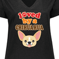 thumbnail image 4 of Inktastic Chihuahua Dog Lover Gift Women's Plus Size V-Neck T-Shirt, 4 of 5