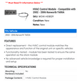 thumbnail image 2 of HVAC Control Module - Compatible with 2002 - 2006 Kenworth T600A 2003 2004 2005, 2 of 2