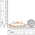 thumbnail image 4 of Gem Stone King 18K Rose Gold Plated Silver White Ethiopian Opal Bracelet for Women (2.55 Cttw, Gemstone October Birthstone, Oval Cabochon 7X5MM, Fully Adjustable up to 9 inches), 4 of 5