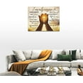 thumbnail image 4 of Christian Cross In Hands Wall Art Rustic I Can Only Imagine Wall Decor Gold Country Pictures Canvas Prints Motivational Framed Modern Artwork for Church Home Living Room Bedroom Bathroom 16"x12", 4 of 6