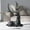 Black, variant on Resin Deer Decoration Nordic Tabletop Holiday Reindeer Ornaments Sculpture Statue Desk Living Room Model Gifts - Standing 13.78x5.91inch