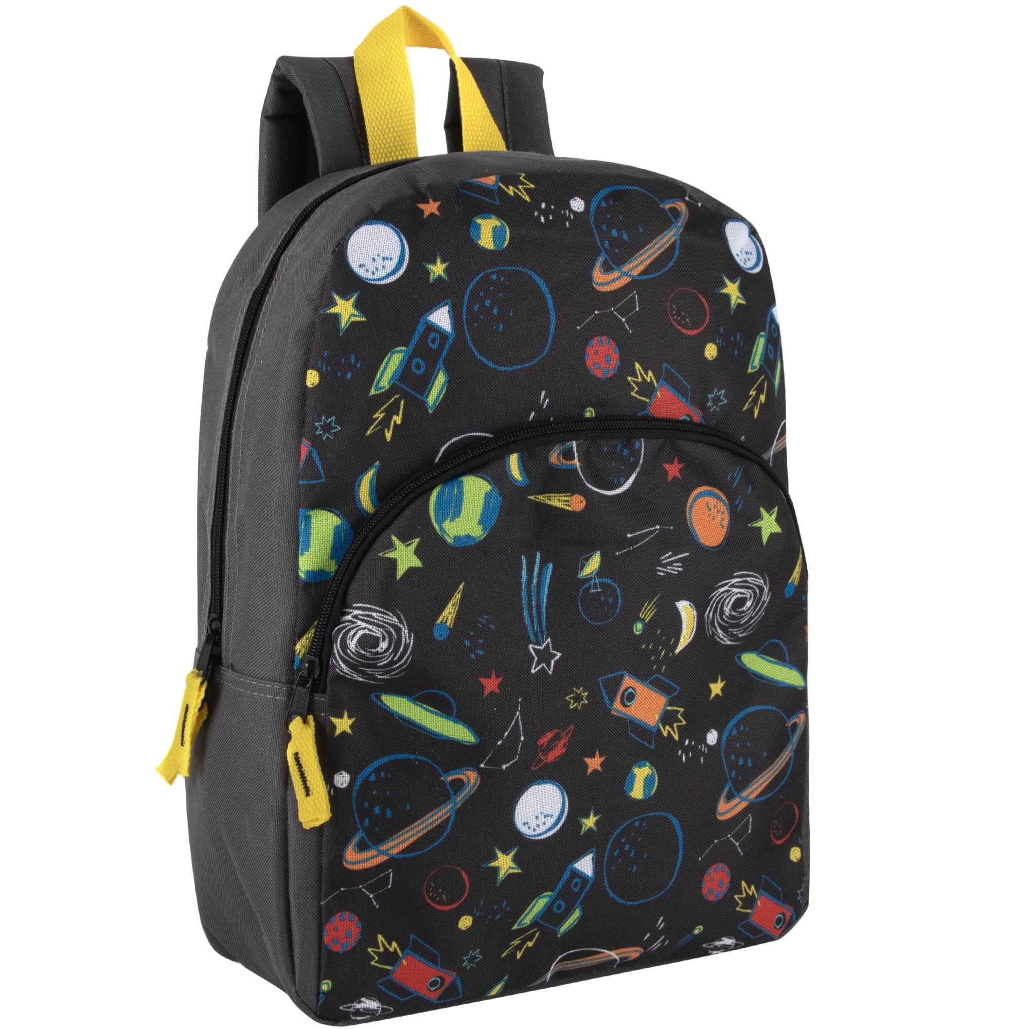 24 Pack of Bulk Wholesale 15 Inch Fun Printed Backpacks for Commute and Travel in Unisex Fantastic Creature Prints