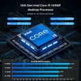 thumbnail image 2 of Kinupute Mini PC Gaming, Desktop Computer i9-14900F 24 Cores Upto 5.8GHz, 64G DDR5, 1T M.2 PCIE4.0 SSD, Windows 11 Pro, GeForce RTX4060 8G, Four Display, 8K@60Hz Outputs, Dual LAN, WiFi6E/BT5.3, 2 of 22