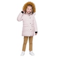 thumbnail image 3 of WenVen Girl's Winter Coat Warm Puffer Jacket Insulated Windproof Outerwear with Hood Pink 6/7, 3 of 12