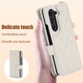 thumbnail image 4 of Allytechgroup Stylish Galaxy Z Fold 5 Wallet Case, Secure Phone Case for Samsung Galaxy Z Fold 5, Ultimate Protection Convenience Hand Wrist Shoulder Strap Case for Girls Women, White, 4 of 11