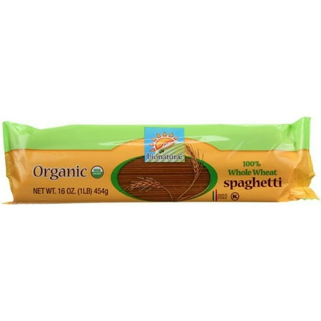 Bionaturae Organic Pasta - Bionaturae Pasta - Organic - 100 Percent Whole Wheat - Spaghetti - 16 Oz - pack of 12