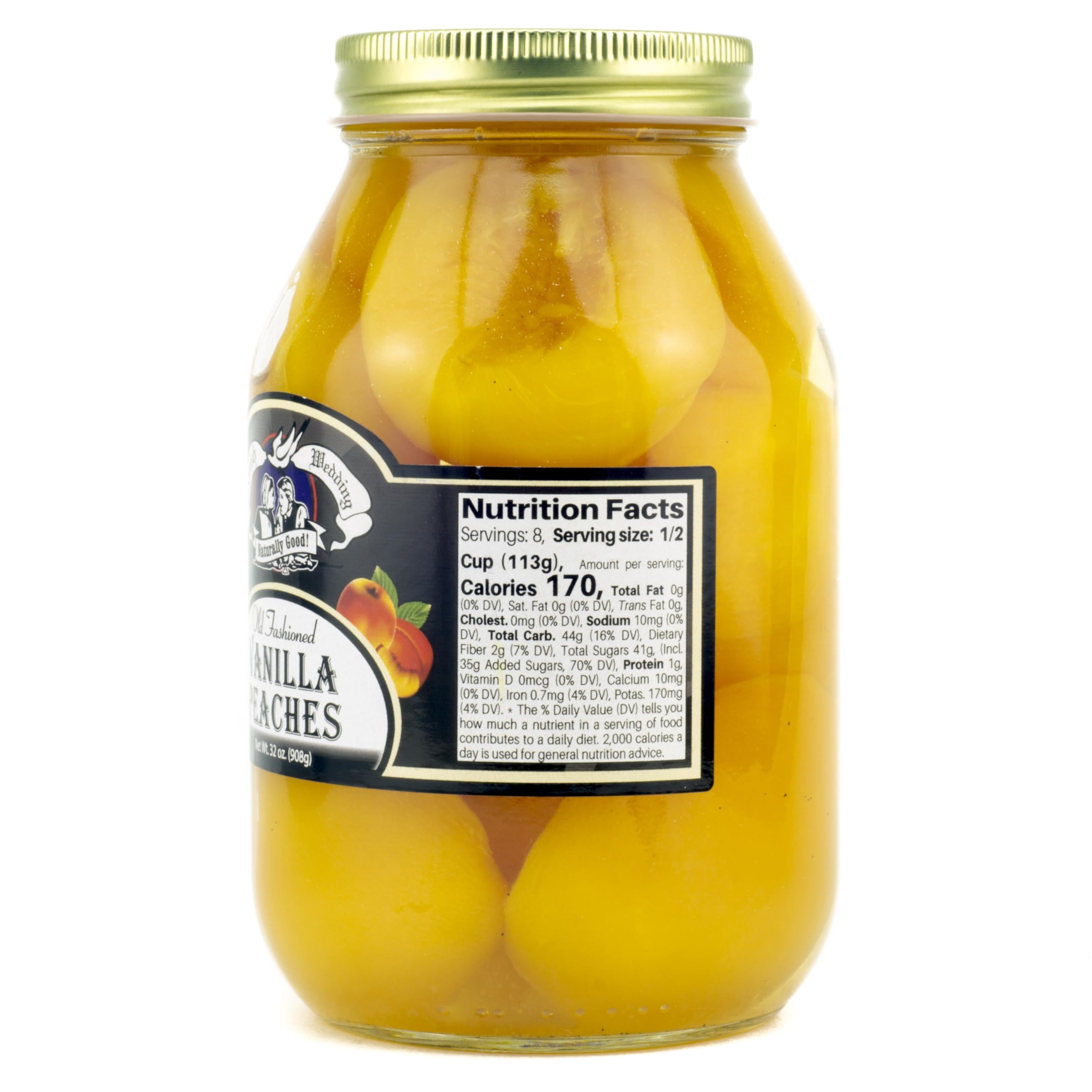 Amish Wedding Vanilla Peach Halves 32oz