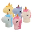 thumbnail image 4 of Juego de marionetas de dedo de unicornio realistas, juguete de pulgar de unicornio de simulación, modelo de Animal de goma para niños, hora del baño y recuerdos de fiesta, 5 uds., 4 of 8