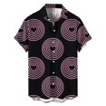 thumbnail image 3 of Camisa hawaiana de moda para hombre, blusa informal con botones para playa, verano, día de San Valentín, estampado 3D, corazón de amor, manga corta, ropa, 3 of 5