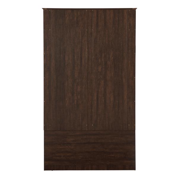 Wood Coat Rack, Storage Shoe Cabinet, with Clothes Hook, with Sponge Pad Product, Multiple Storage Racks, bedroom, porch wardrobe storage rack, Dark Colour