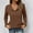 Coffee, variant on Sevevn Womens Sweatshirt Casual Textured Long Sleeve Henley Button V Neck Loose Pullover 2025 Trendy Fall Outfits Tops
