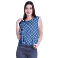thumbnail image 4 of Moomaya Hauts en Jersey de Coton pour Femmes Sans Manches Imprimé Col Rond Tenue Décontractée, 4 of 4