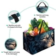 thumbnail image 3 of Wolf Large Capacity Reusable Foldable Oxford Cloth Laundry Organizer with Picnic Baskets, Cube Organizer, and Laundry Basket, 3 of 7