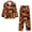 Autumn Maple Leaf, variant on Christmas Dwarf Pajama Sets for Women Long Sleeve Sleepwear 2 Piece Pjs Lounge Sets Classic Button Down Nightwear Soft Comfy Night Sets with Pockets