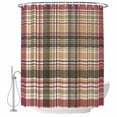 thumbnail image 2 of Buffalo Plaid Waterproof Fabric Shower Curtain,Modern Farmhouse Colorful Checkered Waterproof Fabric Shower Curtain for Bathroom Curtains Bathtubs Hotel Shower Curtains with 12 Hooks Standard 72x72, 2 of 8