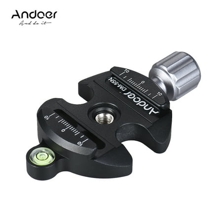 Andoer DM-55N Professional Universal Disc Aluminum Alloy Quick Release Clamp Knob-Type 1/4