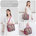 thumbnail image 2 of Sac à Lunch Isolé Imprimé Floral Abstrait, Grande Boîte à Lunch Réutilisable, Sac à Lunch Adulte à Double Compartiment, Sac à Lunch Étanche, Sac Isotherme Pliable, 2 of 6