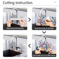thumbnail image 5 of Yayeee Faucet Mat for Kitchen Sink 14.7" Diatomite Long Splash Guard Pad, Musical Pattern, 5 of 7