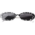 thumbnail image 4 of Mini Retro Vintage Ultra Estrecho Oval Redondo Flaco Ojo de Gato Gafas de sol Clout Goggles Zhivalor LRWJ469-2, 4 of 4