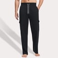 thumbnail image 2 of Men's Cargo Pants New Autumn Tactical Men Pants Men Sportswear Loose Fit Wide Leg Casual Trousers Male Loose Straight Trousers Large Size, 2 of 5