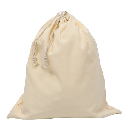 PAMINGONO Storage Holder Canvas Laundry Bag Beige 1Pcs 21.7x17.7x0.3in