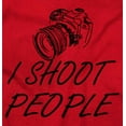 thumbnail image 2 of I Shoot People Camera Photography Pun Plus Size Long Sleeve Graphic Tee Shirt Brisco Brands 2X, 2 of 5
