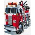 thumbnail image 5 of Super Soft Cozy Bed Fleece Blanket Throw Cartoon Red Fire Truck 49×59inch Fuzzy Plush Lightweight Couch Blankets Microfiber Provides Comfort and Warm All Season, 5 of 6