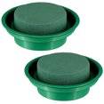thumbnail image 1 of Raindrops 2Ud Base Para Flores Redonda Verde Con Reservorio De Agua Para Arreglos Decorativos, 1 of 8