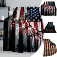 thumbnail image 7 of Clearance Patriotic Blanket - American National Flag Throw Blanket for Sofa Couch Bed, Soft Microfiber Fleece Reversible, USA Military Veteran July 4th Gift - 30 x 40 Inches, 7 of 7