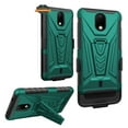 thumbnail image 3 of For Apple iPhone 14 (6.1") Swivel Belt Clip Holster with Built-in Kickstand, Heavy Duty Hybrid 3in1 Shockproof Defender Phone Case Cover by Xpression - Green, 3 of 8