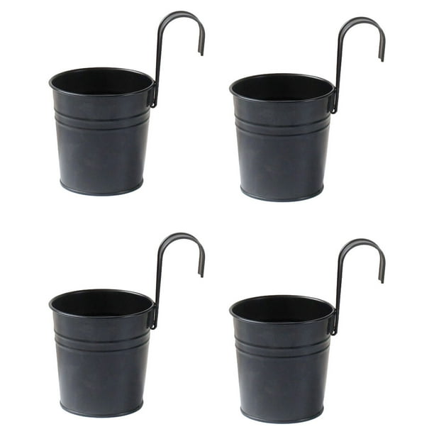 Macetas colgantes de Metal Wosthever 4 piezas con gancho desmontable decoración jardín