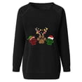 thumbnail image 4 of DeHolifer Womens Oversized Sweatshirts Long Sleeve Cute Turkey Printed Crewneck Pullover Sweatshirt Loose Casual Fall Winter Blouse Tops Black S, 4 of 4