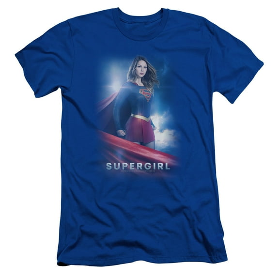 Supergirl Kara Zor El Adult 30/1 T-Shirt Royal Blue