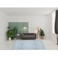 thumbnail image 5 of HomeRoots 479755 8 x 10 ft. Blue Floral Distressed Washable Rectangle Area Rug, 5 of 5