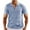 Sky Blue, variant on Men's Knitted Short Sleeve Casual Button Collar Polo Shirt Summer Breathable Elastic Hollow Beach Shirt
