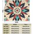 Art Boho Floral Throw Blanket Fluffy Fleece Blankets Soft Lightweight