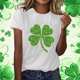thumbnail image 1 of TaTaai Spring Top for Women St Patrick's Day Print Short Sleeve Round Neck Casual Loose Fit T Shirt Fashion Pullover Soft Blouse for Holiday Daily Outing Gift, 1 of 5
