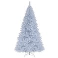 thumbnail image 2 of Gymax 7.5 FT Pre-Lit Artificial Christmas Tree Hinged White Xmas Tree w/ 1346 PVC Branch Tips, 2 of 7