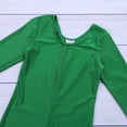thumbnail image 4 of Vxuxlje Kids Girls Full Body Romper Jumpsuit Ballet Dance Gymnastics Leotards Lomg Sleeve Catsuit Green S, 4 of 6