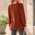 thumbnail image 3 of SOMER Womens Tops Long Sleeve Shirts Dressy Casual Blouse Pleated Puff Tunic Tops for Going Out,2025 Fall, 3 of 6