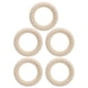 thumbnail image 2 of Anillos De Madera, Acabado Fino, Lavable, Reutilizable, De Madera, Para Dentición De Bebé, Para Niños, Dentición OTVIAP 55 mm / 2,2 pulgadas, 2 of 8