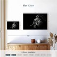 thumbnail image 4 of Elephant Stock Soulful Lion Head Wall Art - Horizontal Canvas Wall Art - Living Room Wall Decor - Animal Canvas - Black And Gray Decor - 12" x 8", 4 of 8