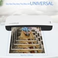 thumbnail image 3 of Máquina laminadora laminadora de película fotográfica A4, laminadora térmica de calentamiento rápido para el hogar y la Oficina con enchufe estadounidense, 3 of 7